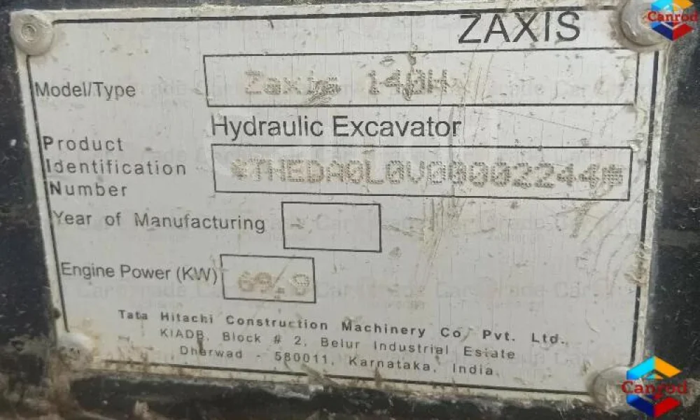Tata Hitachi ZAXIS140H Excavator